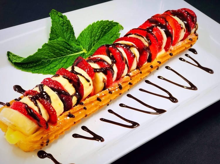 Churros with Strawberry & Chocolate